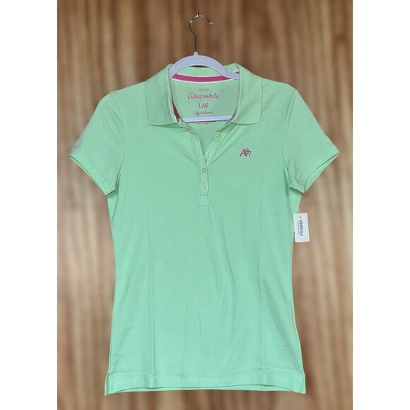 Y2K Aeropostale A87 Polo Shirt Sz L Preppy Sporty Tenniscore Retro Academia NWT - Picture 1 of 6